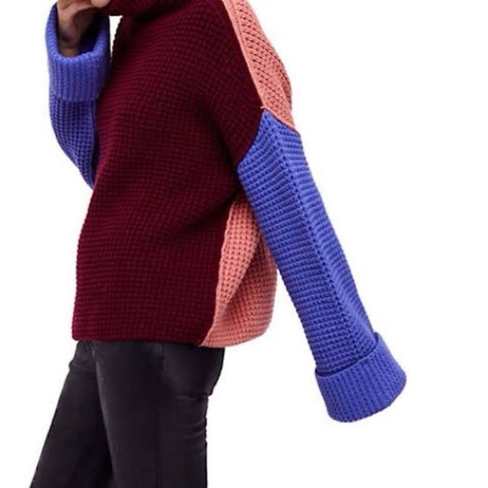 Free People Multicolor Turtleneck Sweater - Picture 4 of 6